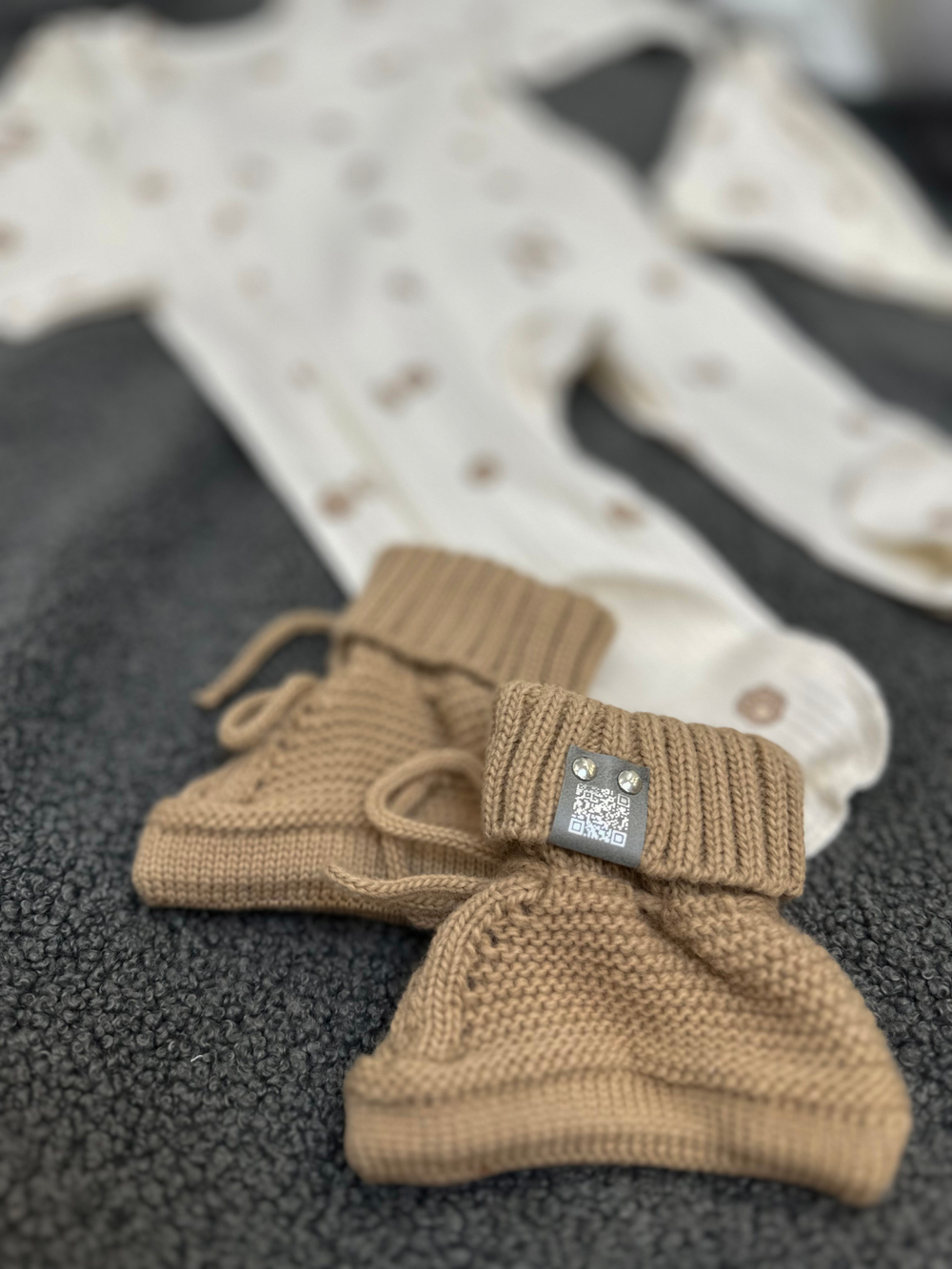 Пинетки вязаные Орех RinaAmari