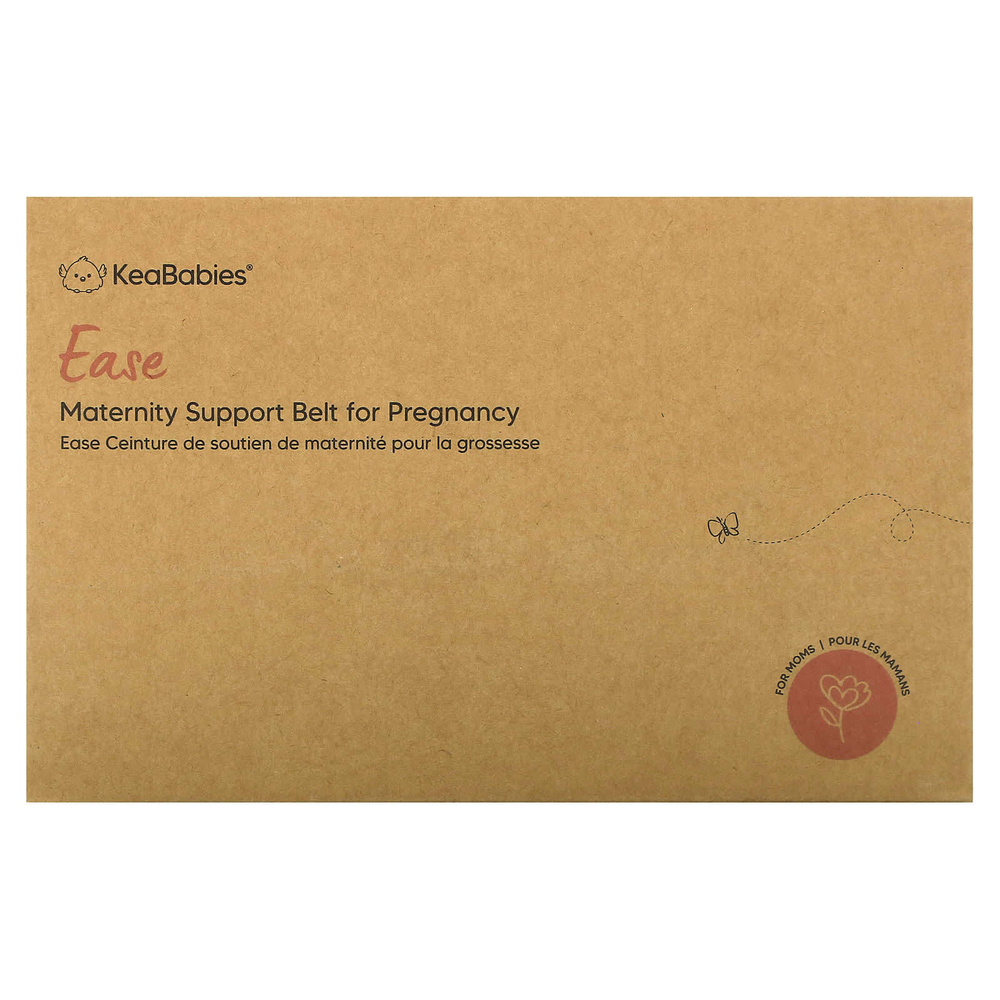 KeaBabies, Ease, поддерживающий пояс для беременных, для беременных, средний и большой, темно-черный, 1 шт.