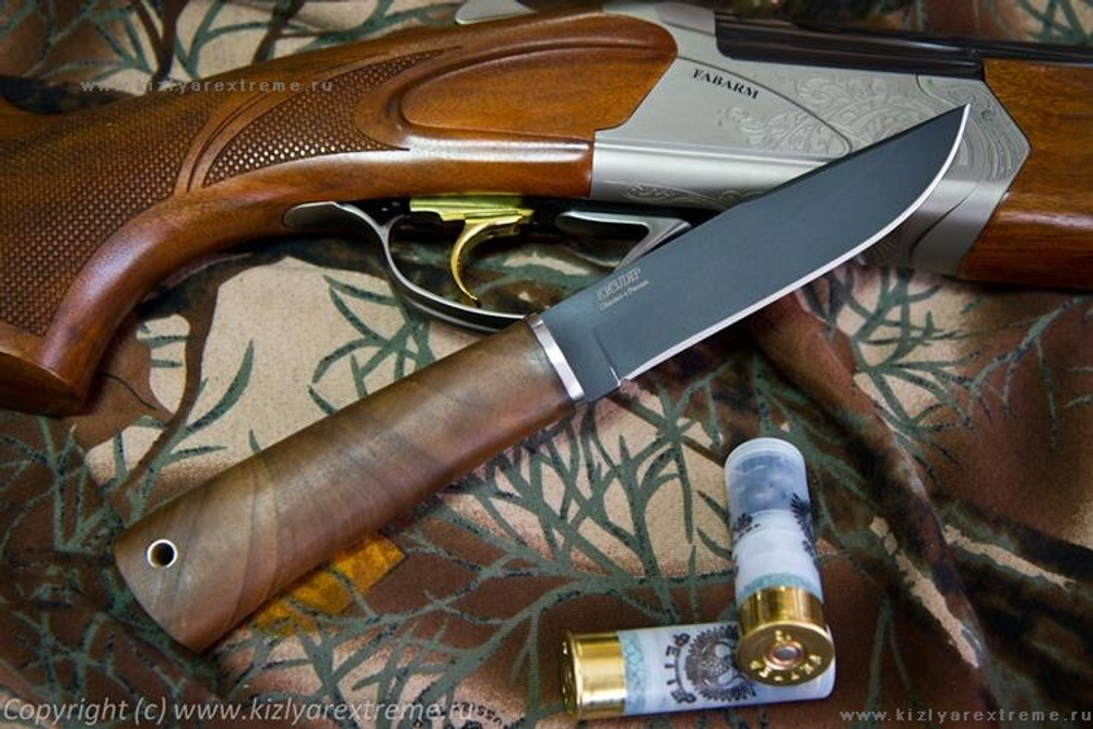 Туристический нож Странник Черный Орех