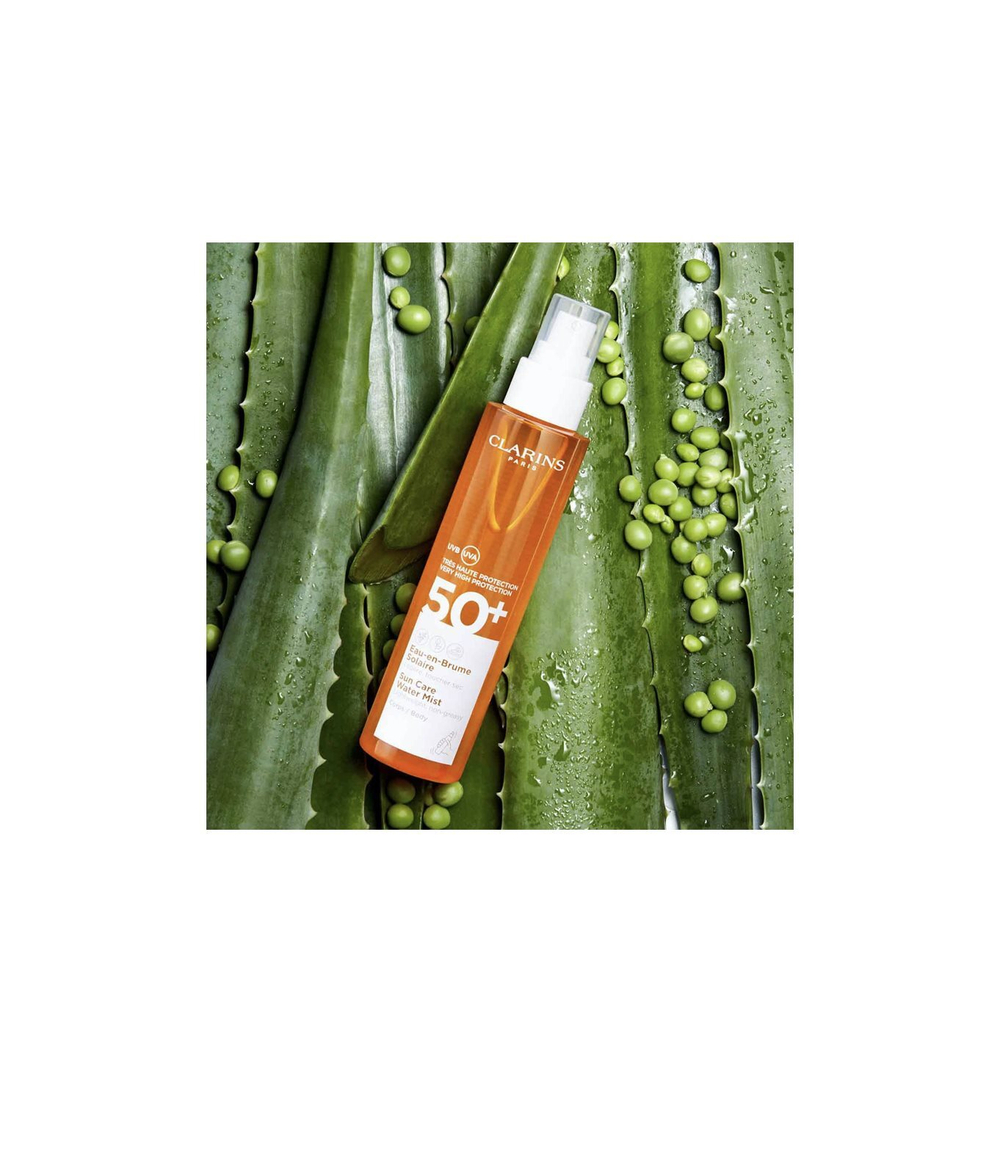 Clarins Sun Care Water Mist - прозрачный туман для загара SPF 50+ /   150  ml  / GTIN 3380810374421
