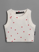 Летний кроп топ трикотажный детский