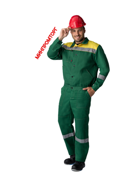 Костюм Легион-1 СОП (тк.Смесовая,210) брюки, зеленый/желтый