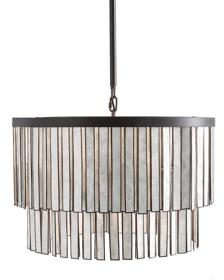 Чёрная круглая люстра “Авиано”