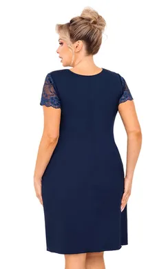 Livia nightdress plus Dark blue