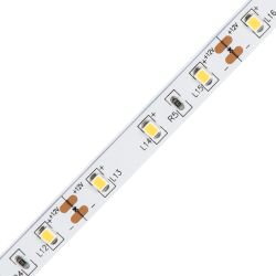 ULS-Q320 2835-60LED-m-8mm-IP20-DC12V-4.8W-m-5M-3000K Гибкая светодиодная лента на самоклеящейся основе. Катушка 5 м. в герметичной упаковке. Теплый белый свет3000K. ТМ Volpe.