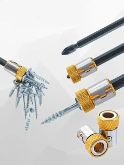 Бита для шуруповерта магнитная.3 шт Магнитный держатель для бит и отверток 1/4 дюйма/6.35mm.