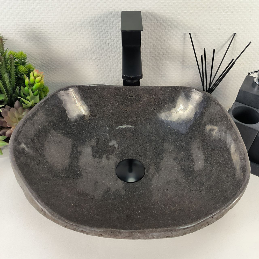 Раковина из речного камня RS-64894 44*37*15 0861