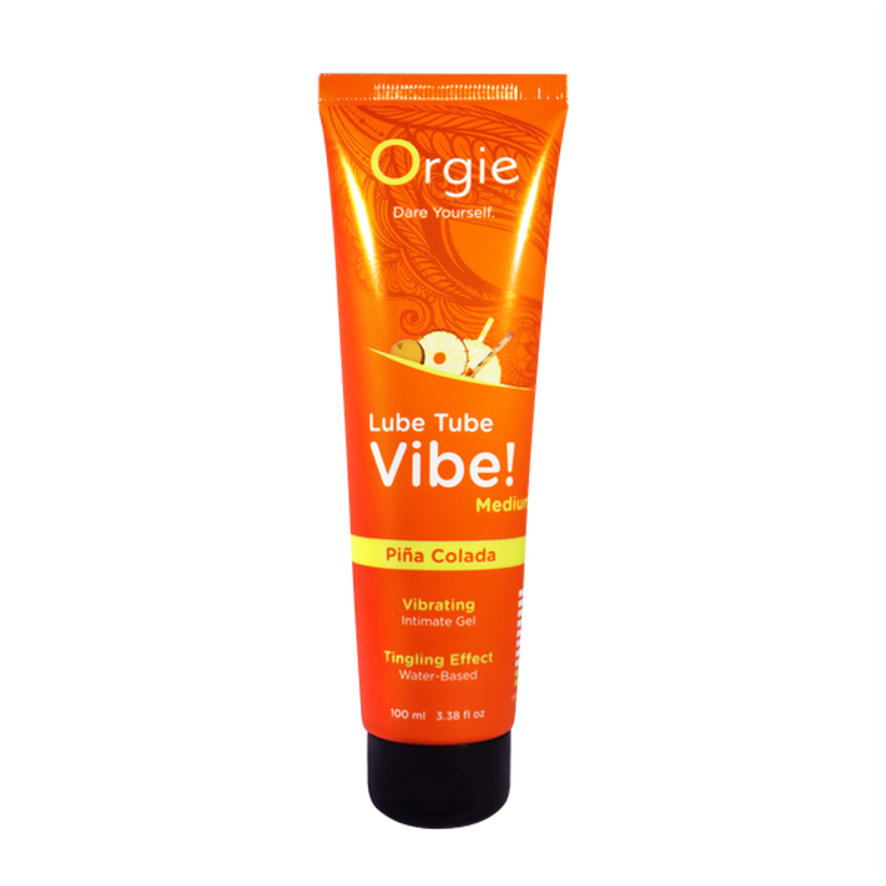 Гель с эффектом вибрации Orgie Lube Tube Vibe Low Pina Colada, 100 мл
