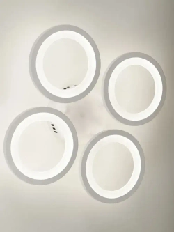 Люстра потолочная светодиодная с пультом ДУ Rivoli белая 88Вт 2800-6300К, светильник на кухню, в детскую, в спальню