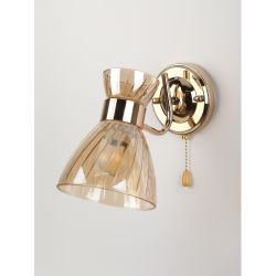 Бра светильник Rivoli Victoria 9183-401 настенный с выключателем 1 х Е27 60 Вт модерн | Rivoli