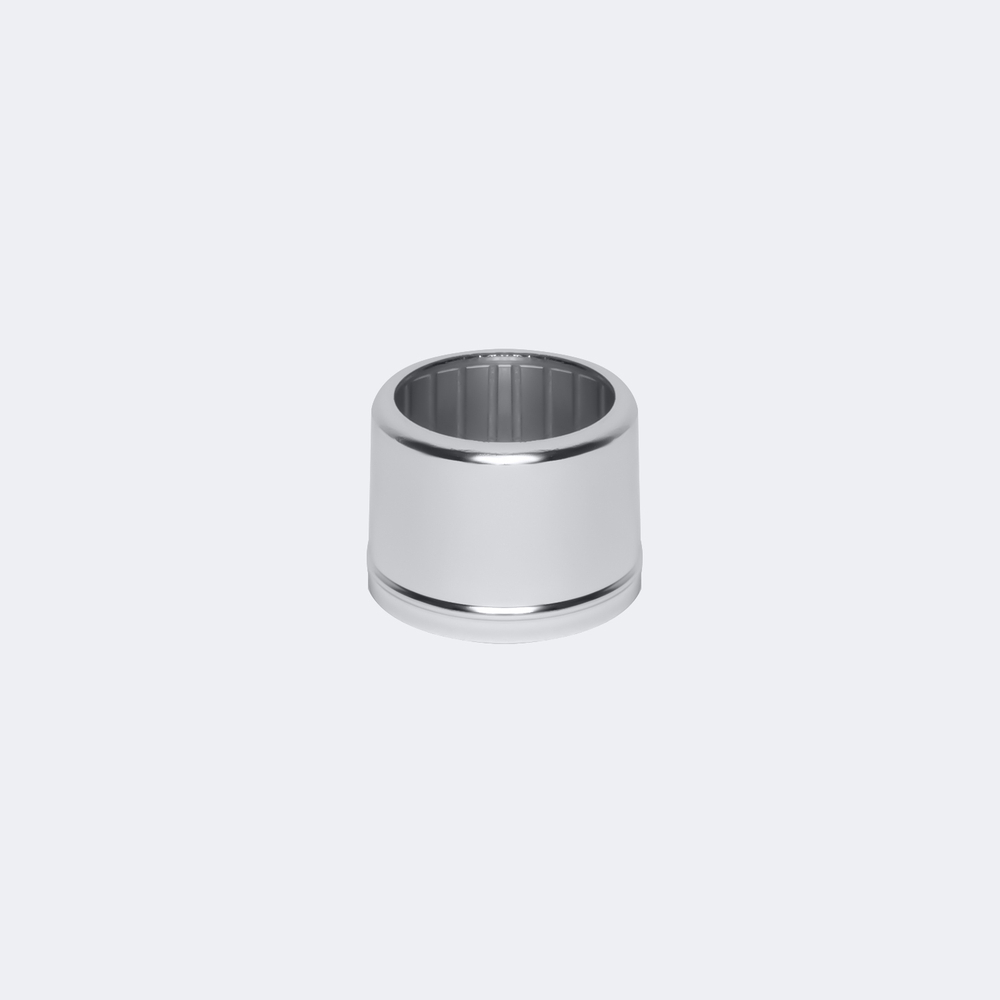 Collar lower ring silver - Кольцо металлическое с нижним ободком