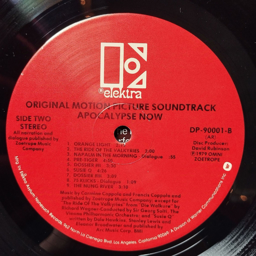 Винтажная виниловая пластинка LP Carmine Coppola and Francis Coppola Apocalypse Now Motion Picture Soundtrack (USA 1979)