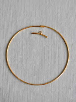 Открытое кольцо металлическое с коннектором 10 см