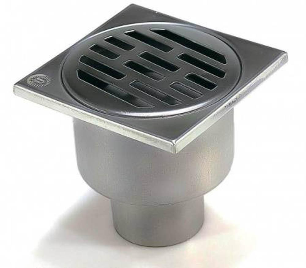 Трап для душа из нержавеющей стали SUS304 с горизонтальным выпуском 100х100 TIM