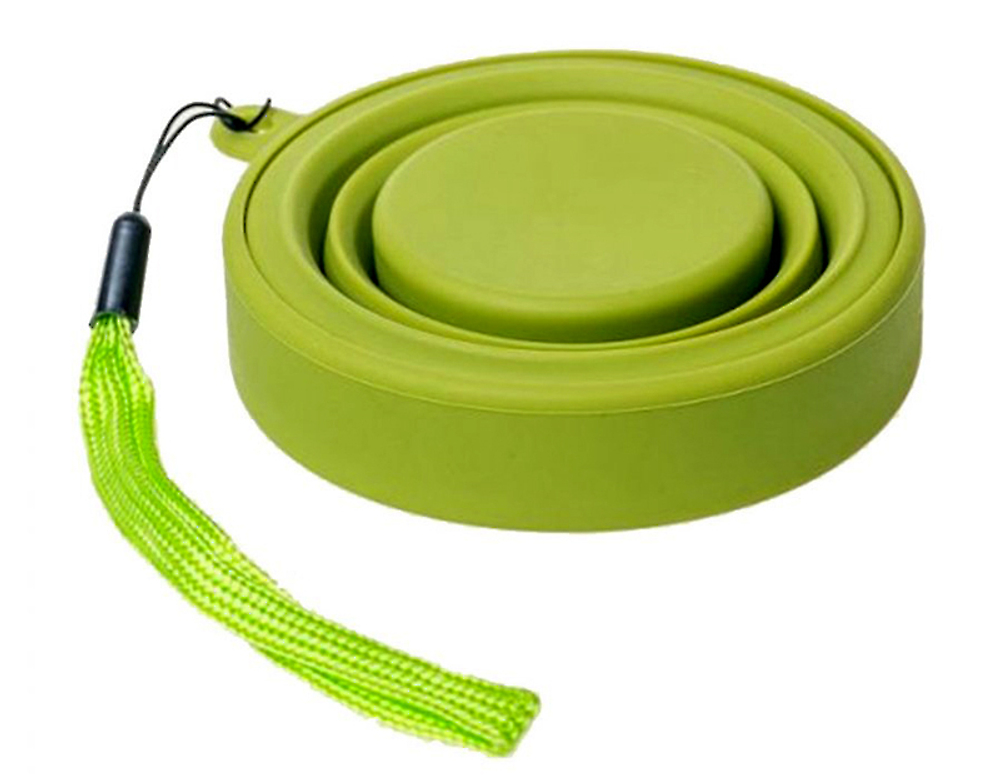 Стакан силиконовый складной с крышкой Tramp TRC-083-6050