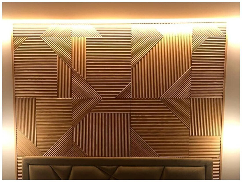 Рифленые стеновые панели из Сосны