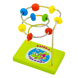 Лабиринт "Рыбка", развивающая игрушка для детей, обучающая игра из дерева