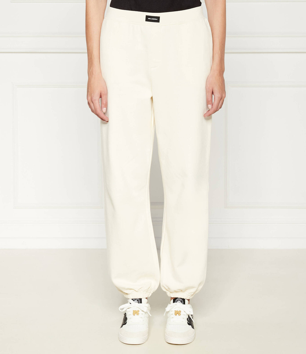 Спортивные штаны Karl Lagerfeld - экрю(245W2113)