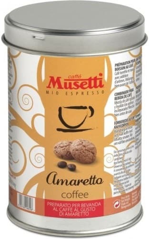 Musetti Кофе ароматизированый Амаретто 0.125 кг.