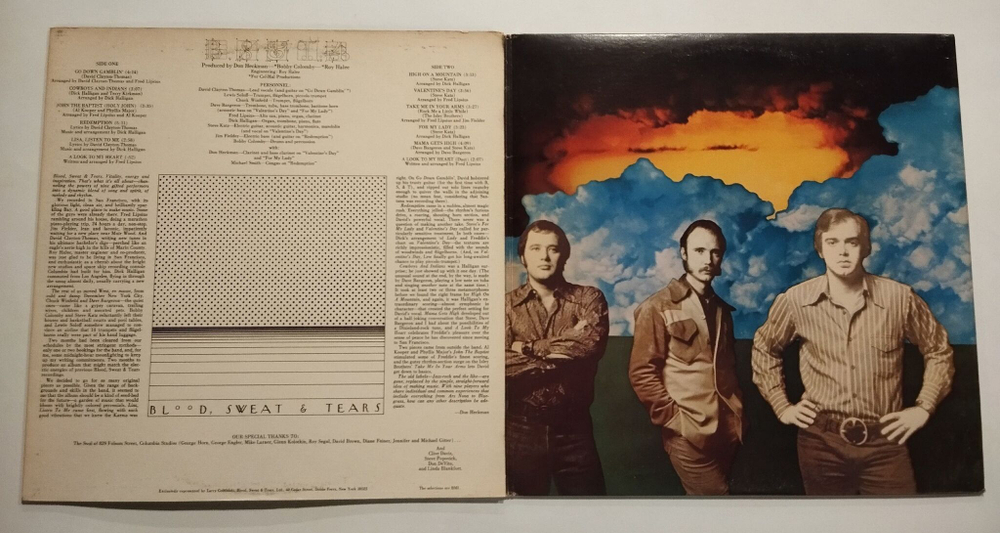 Винтажная виниловая пластинка LP Blood, Sweat and Tears B, S and T 4 (USA 1971)