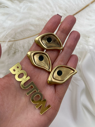 Пуговицы золотистые "Большой глаз" Скиап.