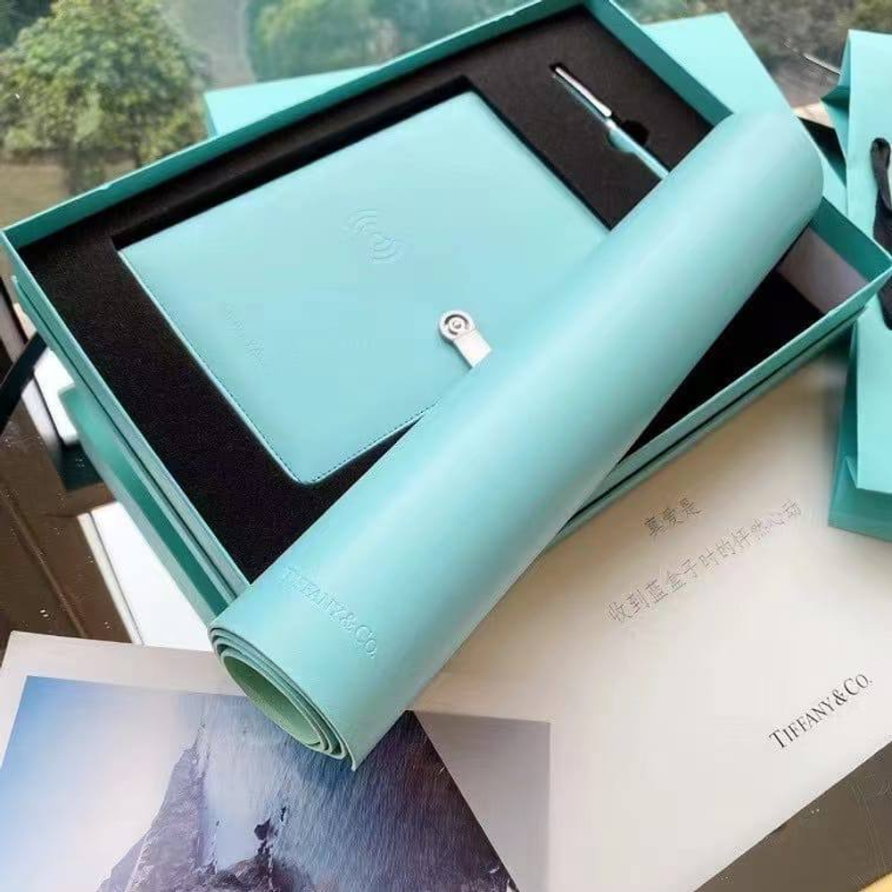 Набор Tiffany & Co. (блокнот + ручка + коврик)