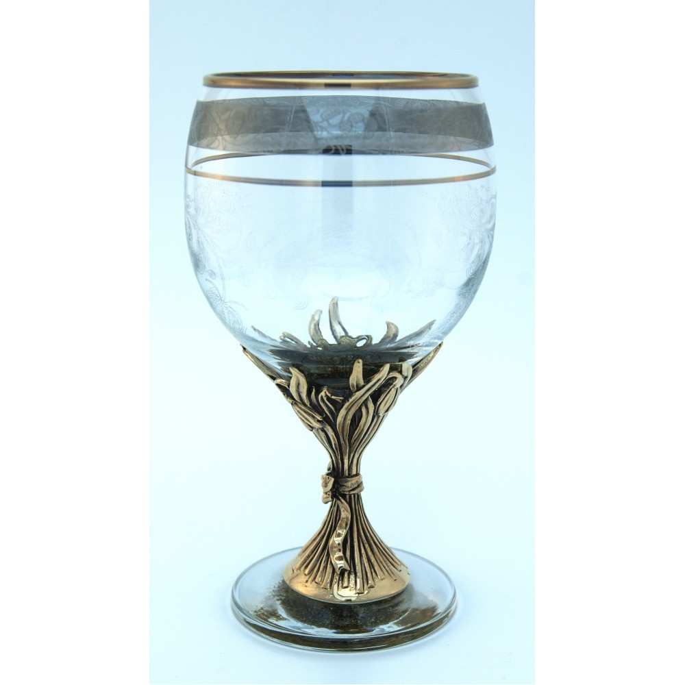 Набор бокалов 2шт. для вина Первоцвет в синей коробке