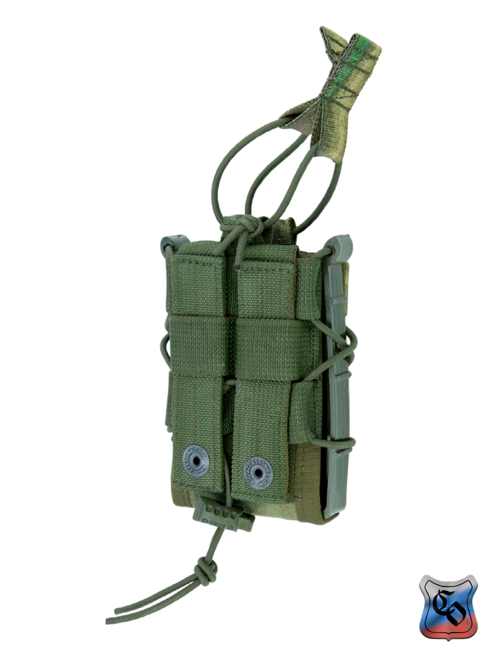 Подсумок SSO АКМ 1 RAID MOLLE без клапана и с утяжкой (Мох)