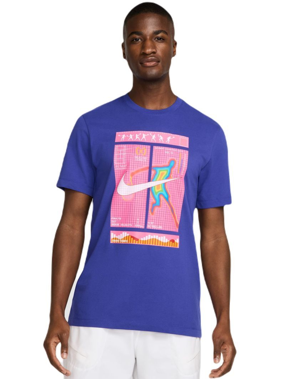 Мужская теннисная футболка Nike Court Dri-Fit Tennis - небесный