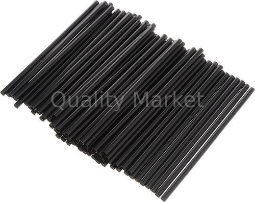 Трубочки 8*240 мм черные без гофры 23уп*250шт (5750шт)