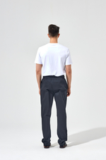 Брюки прямые со шнурком черные