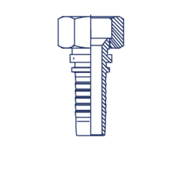 Фитинг DN 25 DKI (Г) 42x2 накидная гайка