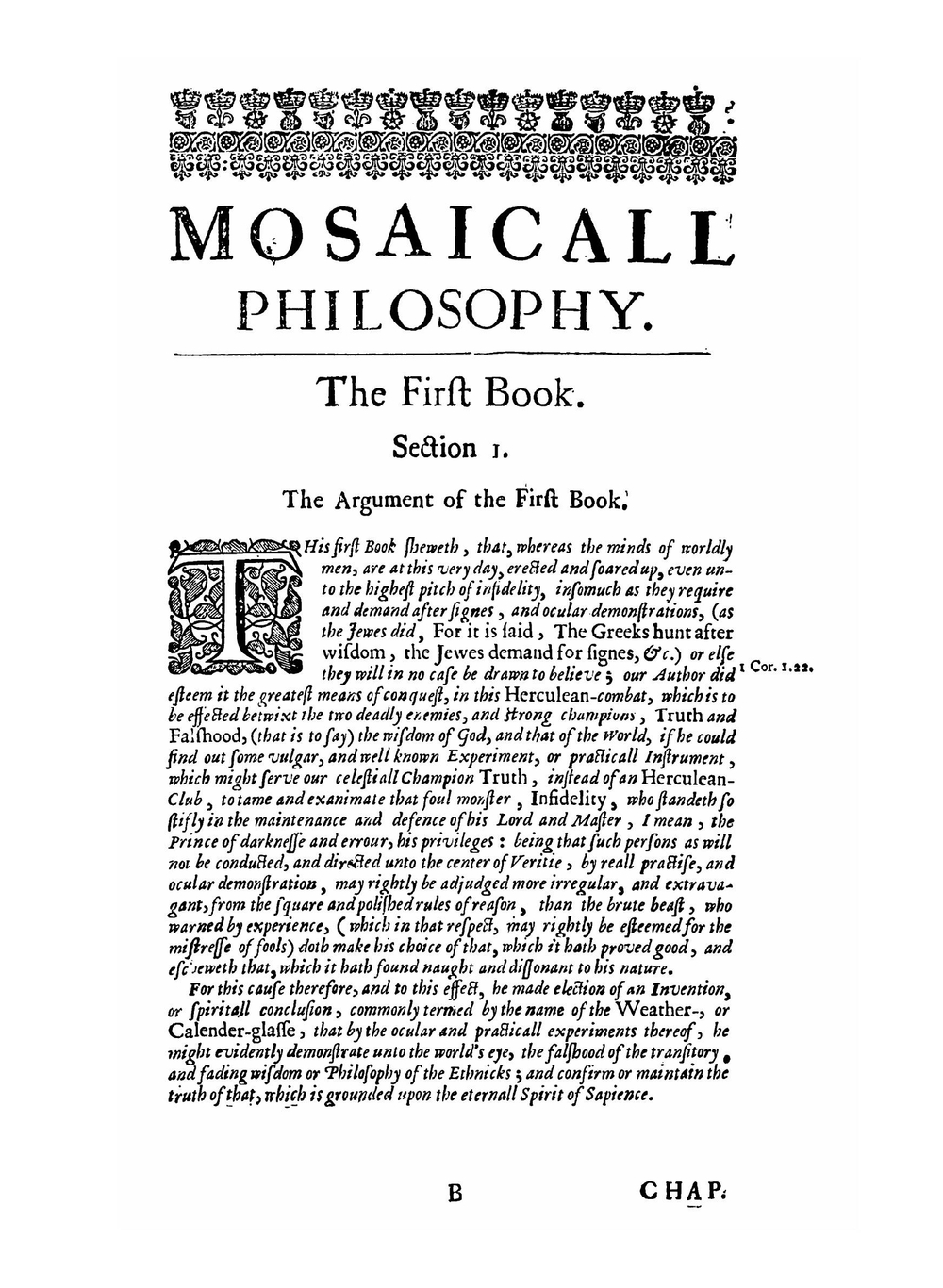 Mosaicall philosophy | Robert Fludd