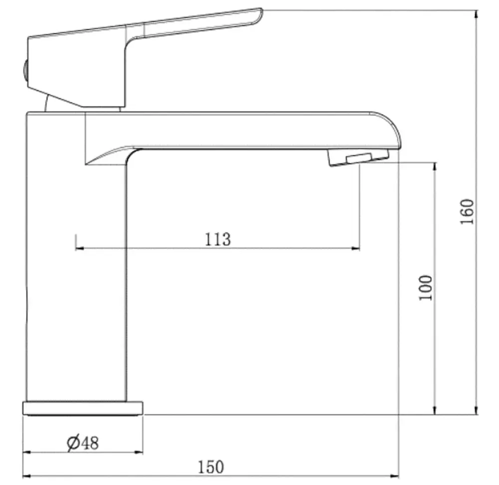 Смеситель Royce Cube для раковины (RCM-120601CR)