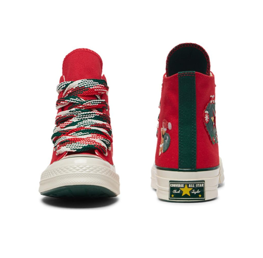 Кеды Converse Chuck 70 High 'X-Mas Gingerbread & Knit Sock - Red' A12454C