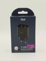 СЗУ с кабелем micro 2USB 2.A Ubik UHS22BC black