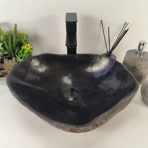Раковина из речного камня RS-65430 46*37*14 0856