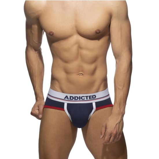 Мужские трусы брифы темно-синие Addicted AD2079-16