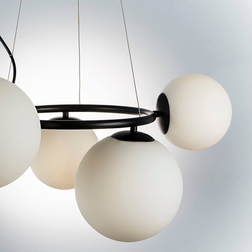 815057 Люстра GLOBO 5х40W G9 МАТОВЫЙ ЧЕРНЫЙ