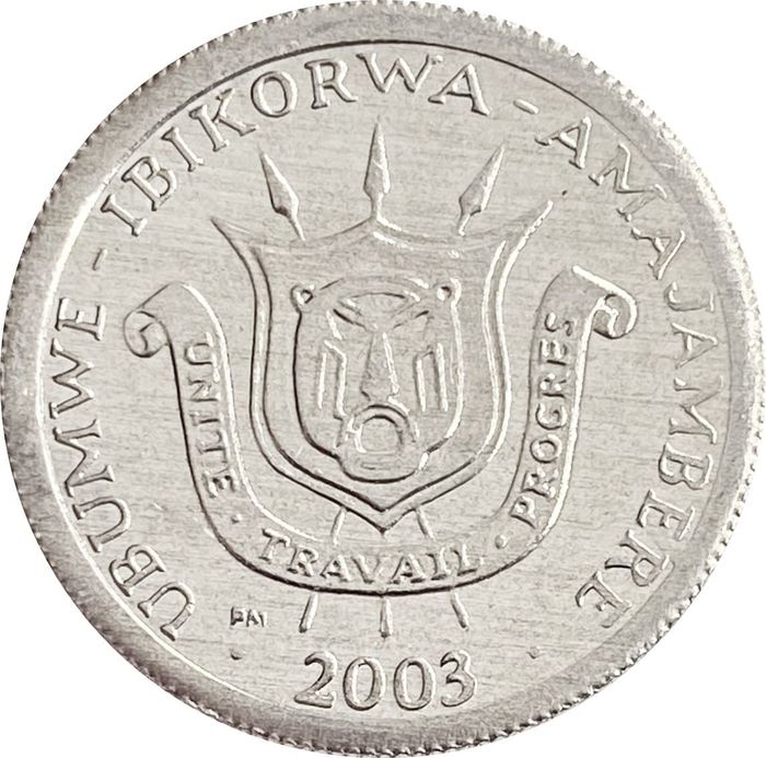 1 франк 2003 Бурунди UNC