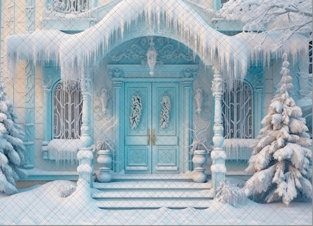 ЛЕДЯНОЙ ДОМ №1 фон неопреновый