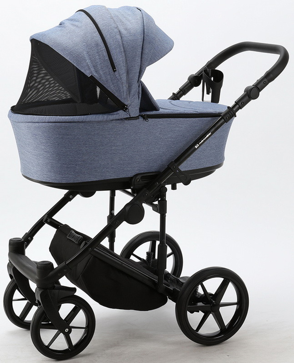 Детская коляска Adamex Zico 2 в 1 Z-TK02 ГОЛУБ.ДЖ.ТК