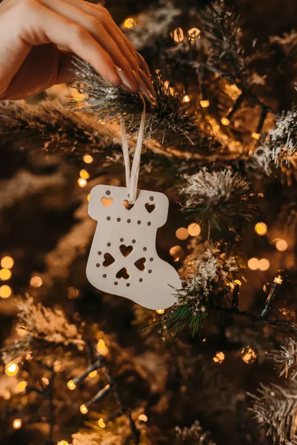 Ароматная елочная игрушка Носок, SALTED CARAMEL