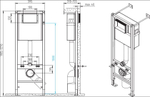 Инсталляция VECTOR 40 для унитаза механическая