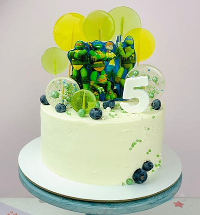 Торт сыну на день рождения "Черепашки-ниндзя» для сына