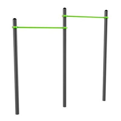 W312 Воркаут Перекладины разноуровневые для подтягивания из виса на высокой перекладине ZAVODSPORTA