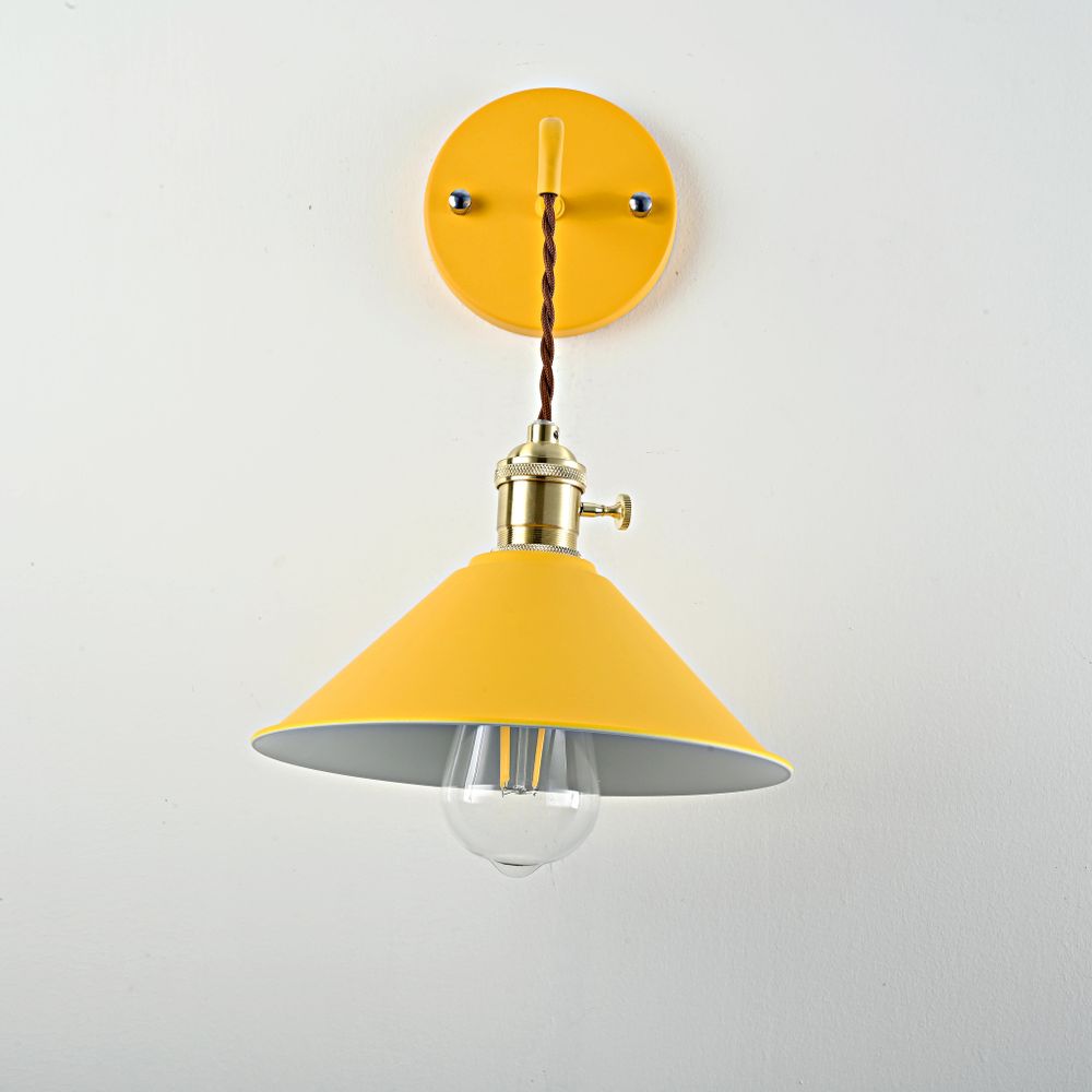 Бра С Подвесным Плафоном Braid Wall Yellow By Imperiumloft