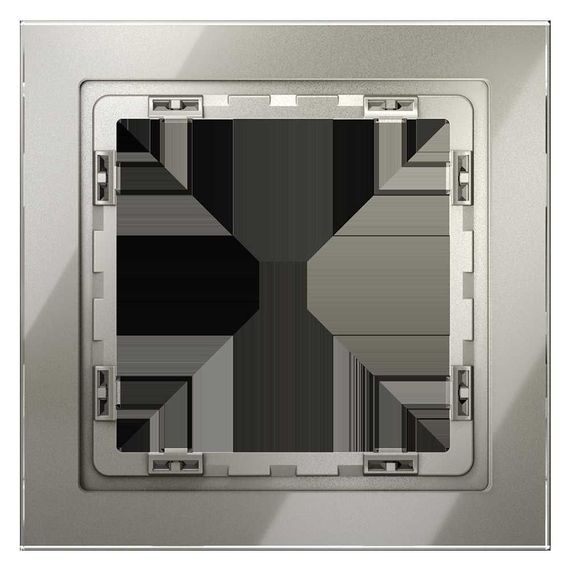 Рамка стеклянная Voltum S70 на 1 пост, (шелк, стекло) VLS110104