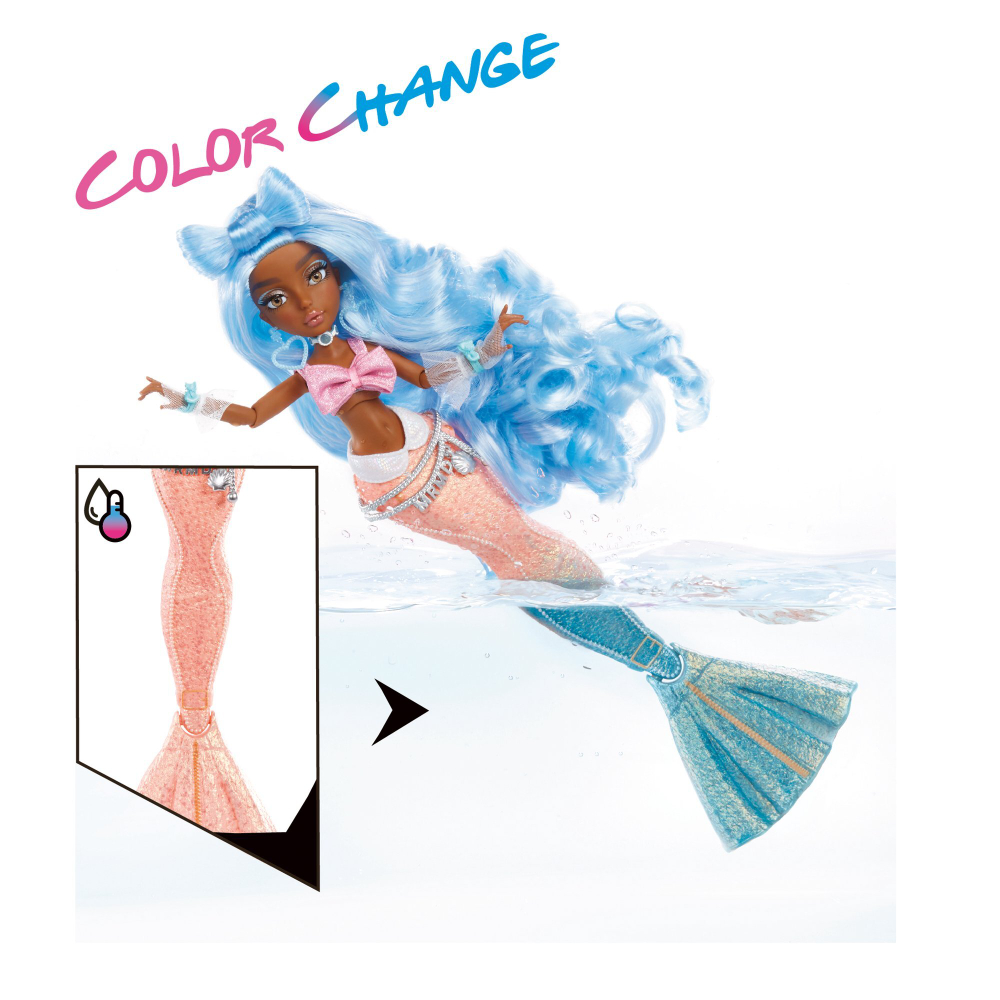 Кукла-русалка Mermaze Mermaidz™ Color Change Shellnelle™