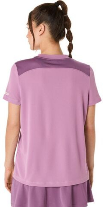 Женская теннисная футболка Asics Padel Court Short Sleeve - Фиолетовый